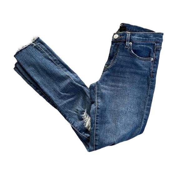 URBAN Outfitters BDG Skinny Jeans Distressed Raw Hem Size 27 - Picture 5 of 11